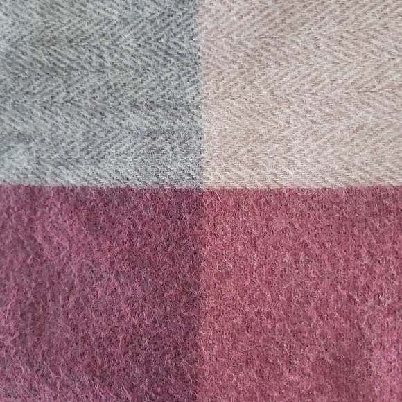 Woolrich Delphine Plum Plaid Open Wrap Poncho - Picture 8 of 10